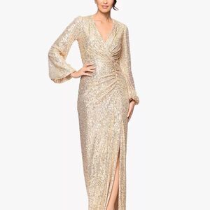 Betsy-adam Women's Gold Dress